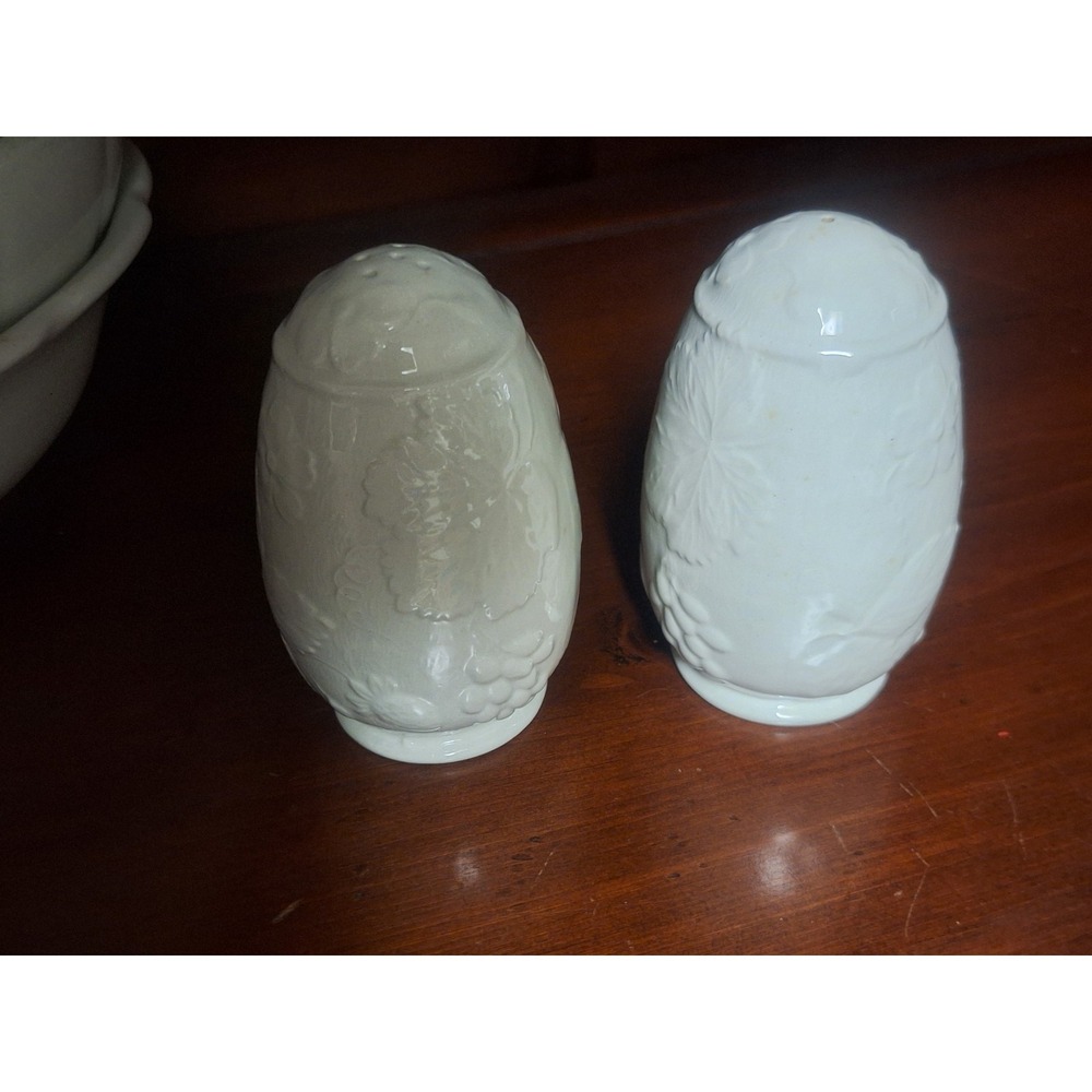 Ironstone salt and pepper shakers